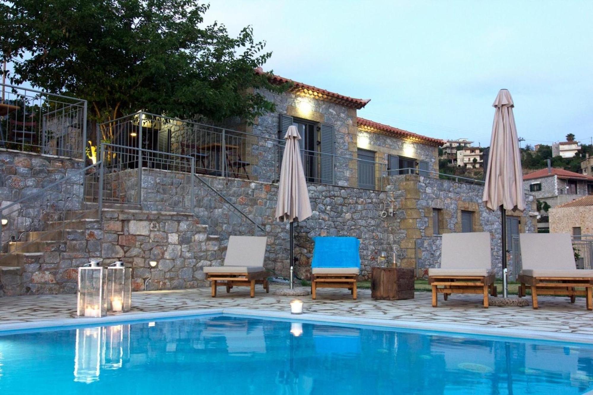 Irini Villa By Elrin Villas Mani Neokhorion  Kültér fotó